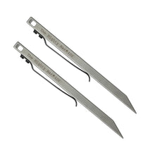 Load image into Gallery viewer, The Mighty Bar® Long Edition Pry Bar -  Titanium or D2 w/ Stainless Steel Pocket Clip - LT, LD2,
